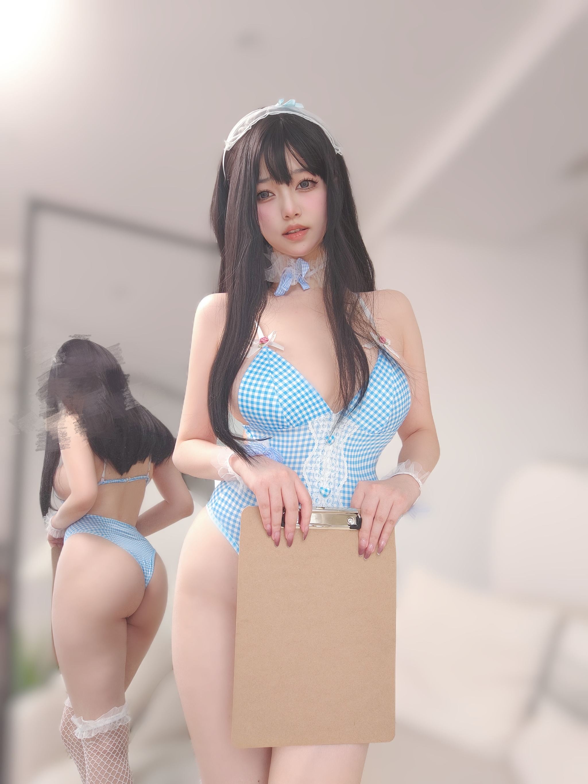 女主K - NO.045 蓝色泳装女仆[94P]-XikXak